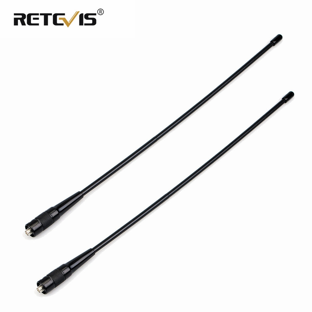 2pcs RETEVIS RHD-771 SMA-F Walkie Talkie Antenna VHF UHF Dual Band 39cm For Kenwood Retevis H777 RT5R Baofeng UV5R 888S UV-82